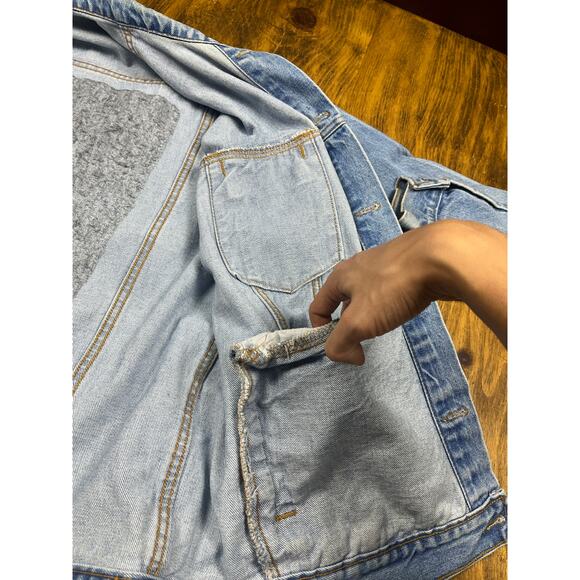 Ford Mustang 80’s Rare Vintage Light Wash Denim Jacket - Picture 7 of 7